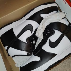New Nike Dunk High black and white retro size 10.5